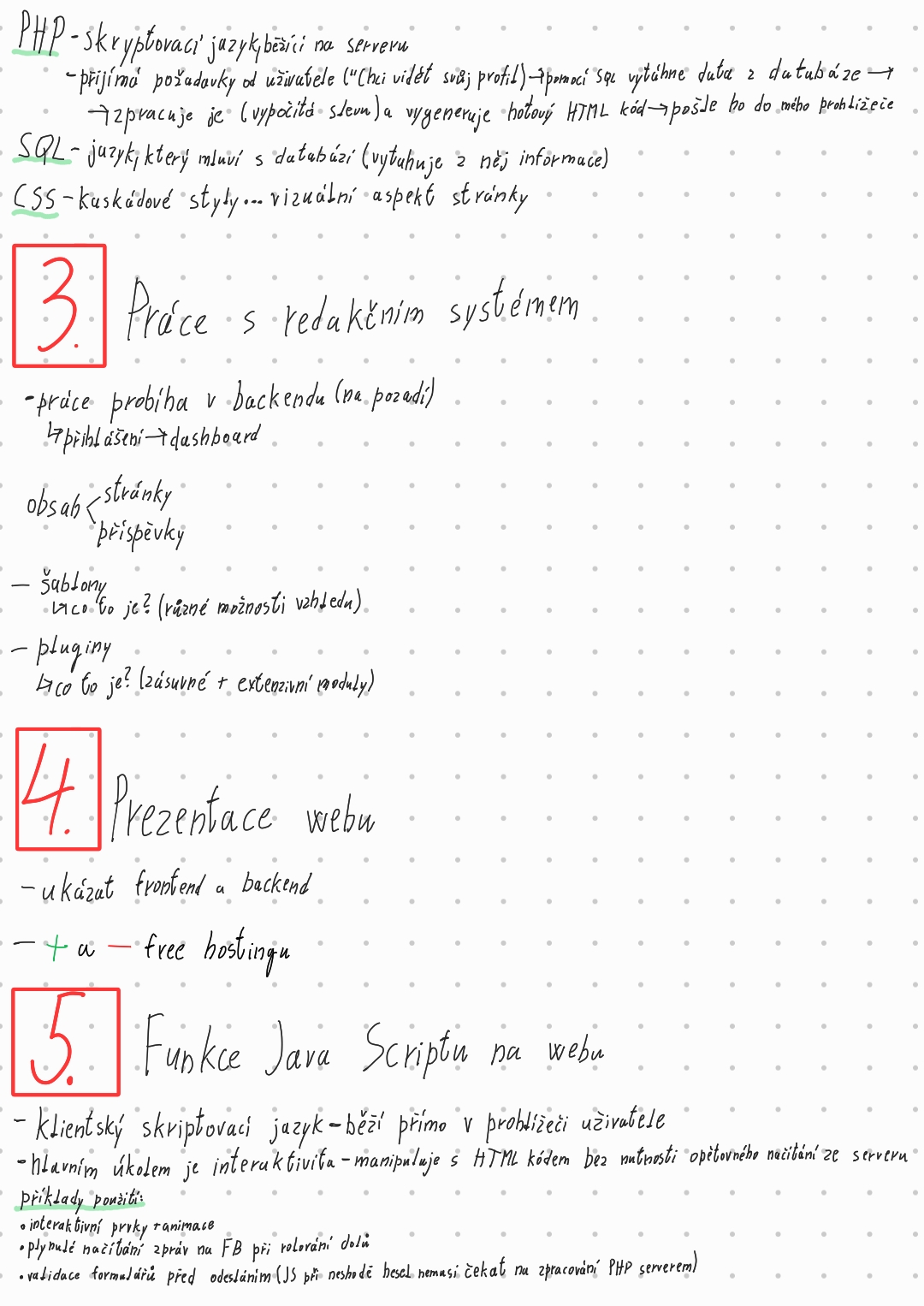Strana 2 – PHP, SQL, CSS, JavaScript