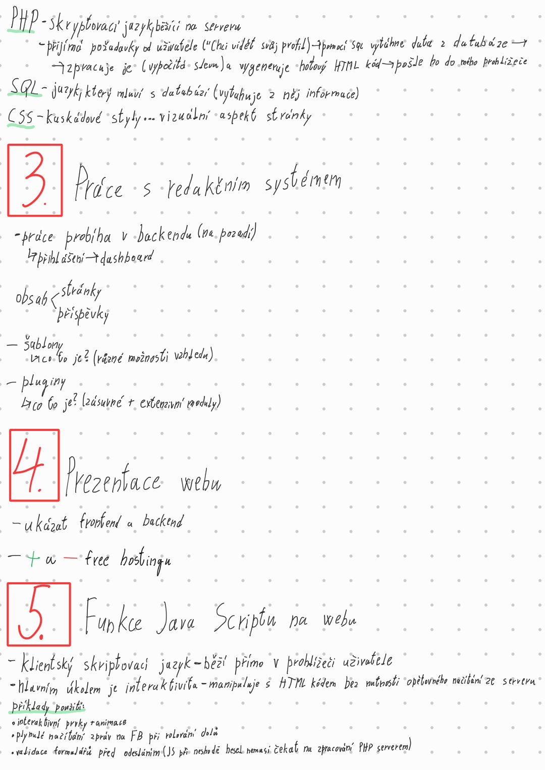 Strana 2 – PHP, SQL, CSS, JavaScript
